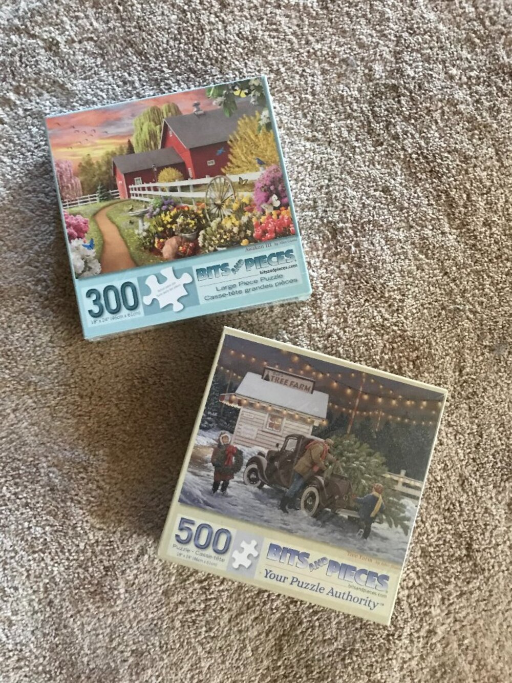 Two new still in wrapper puzzles